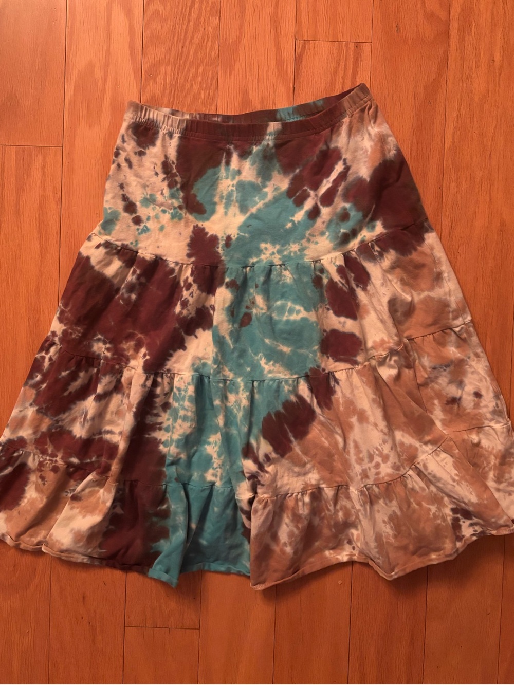 tie dye vintage skirt
